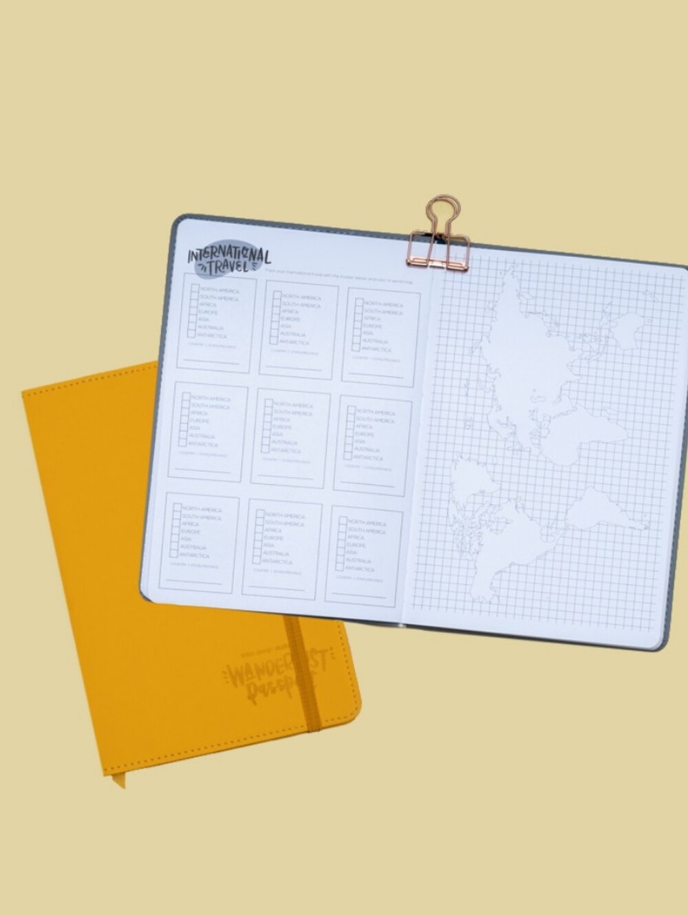 *NEW, SEALED* Wanderlust Passport Travel Journal - Goldenrod Yellow - Picture 10 of 14